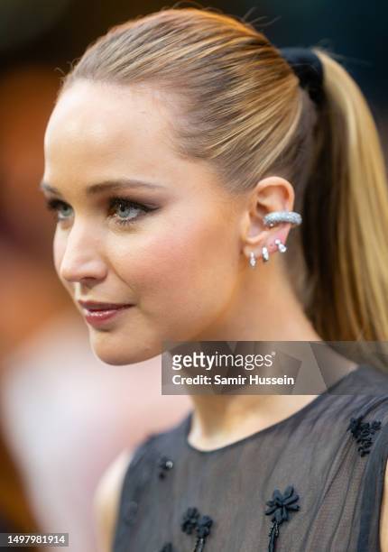 Jennifer Lawrence attends the "No Hard Feelings" UK Premiere at Odeon Luxe Leicester Square on June 12, 2023 in London, England.