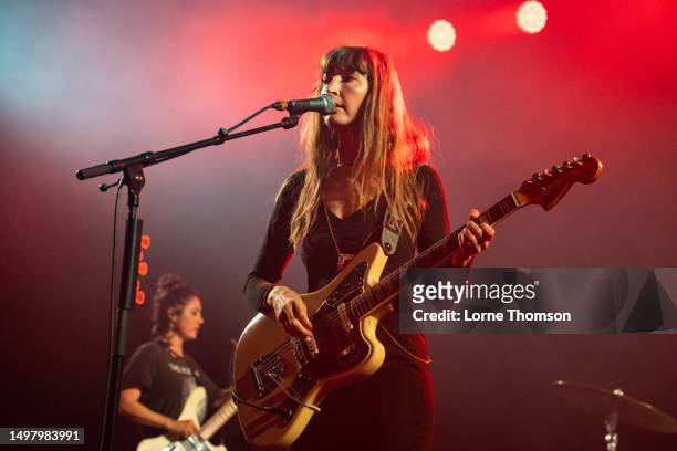 Emily Kokal of Warpaint performs during Christine & The Queens' Meltdown Festival at The Royal Festival Hall on June 12, 2023 in London, England.