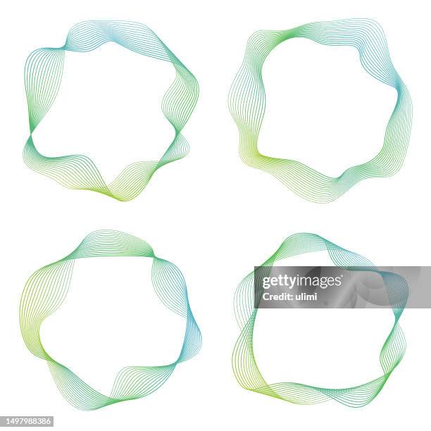 frames with wavy lines - smoking activity stock illustrations