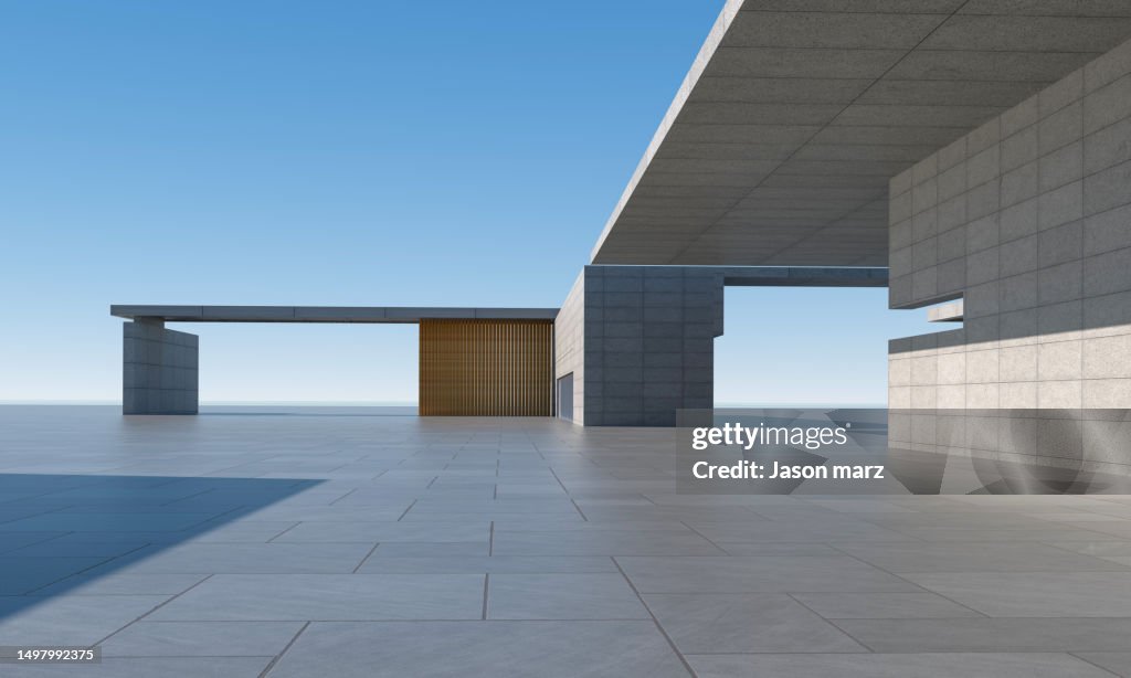 Empty Concrete Building Background High-Res Stock Photo - Getty Images