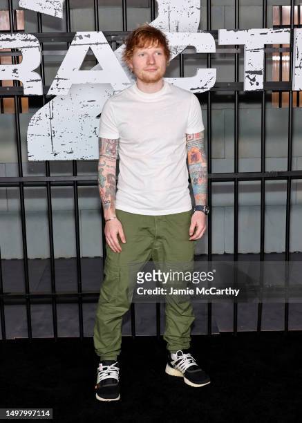 Ed Sheeran attends the Netflix's "Extraction 2" New York premiere at Jazz at Lincoln Center on June 12, 2023 in New York City.
