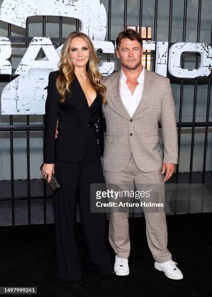 Samantha Hemsworth and Evan Hemsworth attends the Netflix's "Extraction 2" New York premiere at Jazz at Lincoln Center on June 12, 2023 in New York...