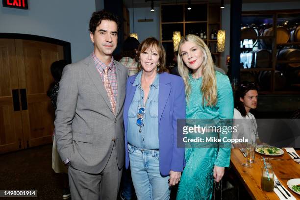Hamish Linklater, Jane Rosenthal and Lily Rabe attend The Canva Director's Brunch at City Winery on June 12, 2023 in New York City.