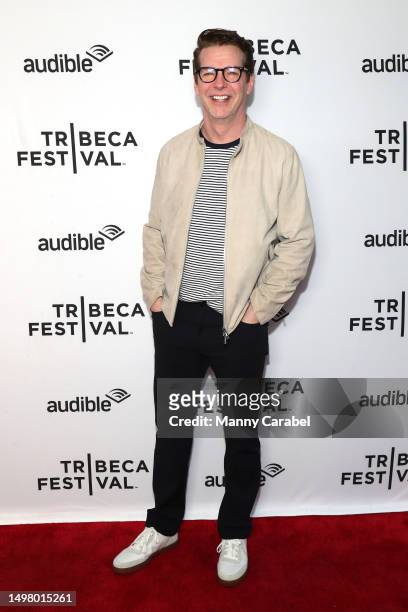 Sean Hayes attends the "Just Jack And Will" Live Podcast during the 2023 Tribeca Festival at SVA Theatre on June 12, 2023 in New York City.