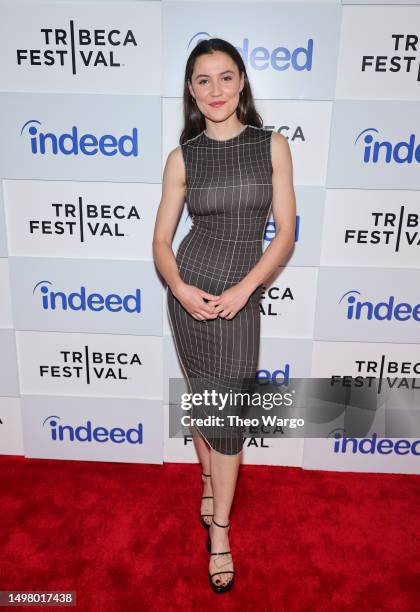 Oona Roche attends the "Maggie Moore" premiere during the 2023 Tribeca Festival at Spring Studios on June 12, 2023 in New York City.