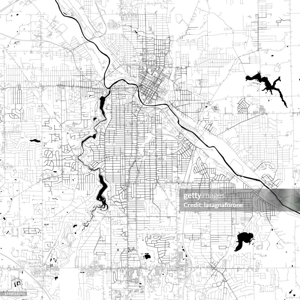 Youngstown, Ohio, USA Mapa vectorial