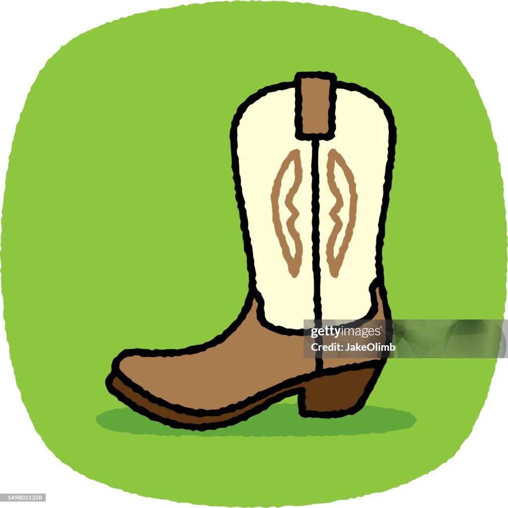 Cowboy Boot Doodle 7
