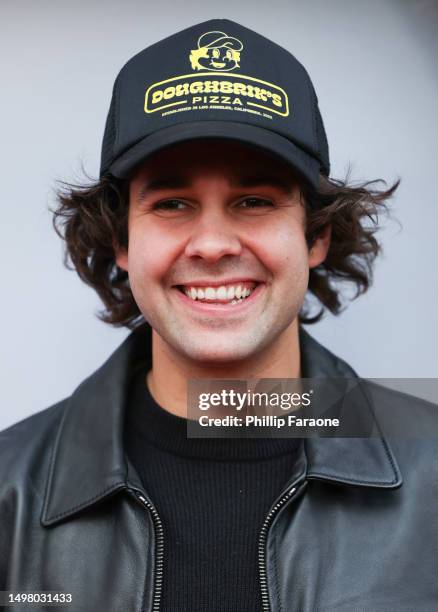 David Dobrik attends the Los Angeles premiere of Warner Bros. "The Flash" at Ovation Hollywood on June 12, 2023 in Hollywood, California.