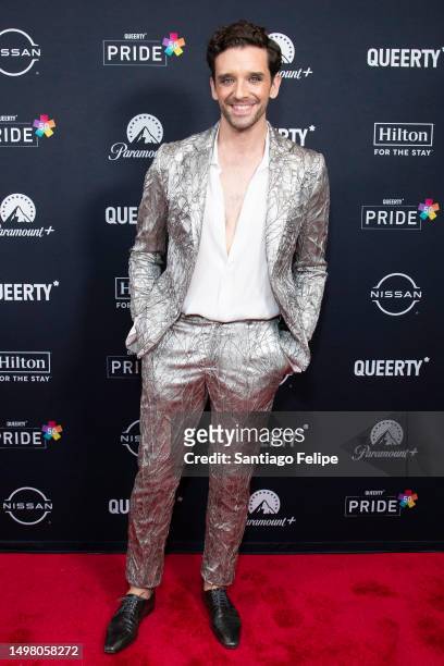 Michael Urie attends the 'Queerty Pride50' party at Current at Chelsea Piers on June 12, 2023 in New York City.