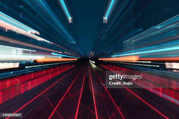 divergent beam - light trail imagens e fotografias de stock