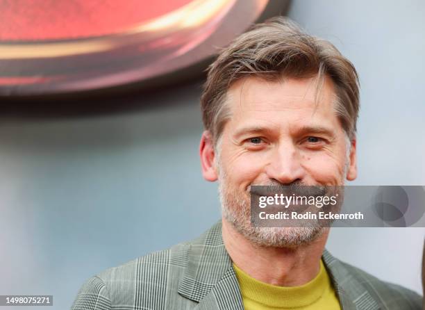 Nikolaj Coster-Waldau attends the Los Angeles premiere of Warner Bros. "The Flash" at Ovation Hollywood on June 12, 2023 in Hollywood, California.