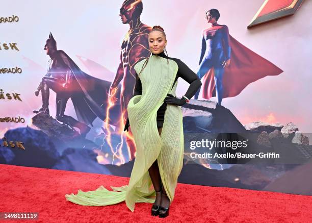 Kiersey Clemons attends the Los Angeles Premiere of Warner Bros. "The Flash" at Ovation Hollywood on June 12, 2023 in Hollywood, California.