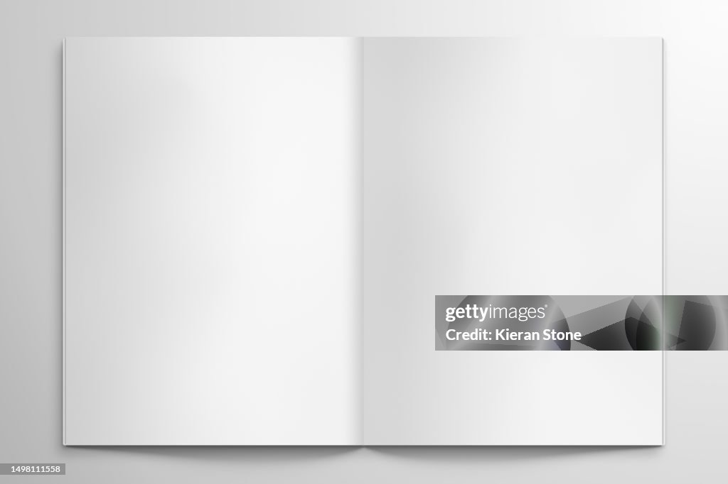 Blank Open Book Template