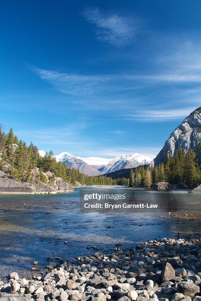 Bow river in fall