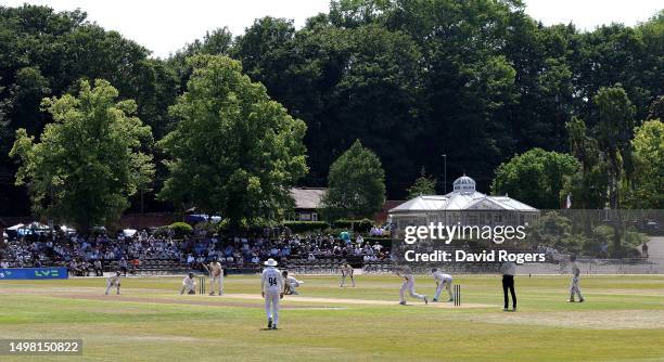 General view of Queen's Park during the LV= Insurance County Championship Division 2 match between Derbyshire and Yorkshire at Queen's Park on June...