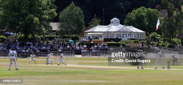 General view of Queen's Park during the LV= Insurance County Championship Division 2 match between Derbyshire and Yorkshire at Queen's Park on June...