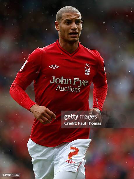 Adlene Guedioura of Nottingham Forest during the pre-season friendly match between Nottingham Forest and Aston Villa at the City Ground on August 4,...