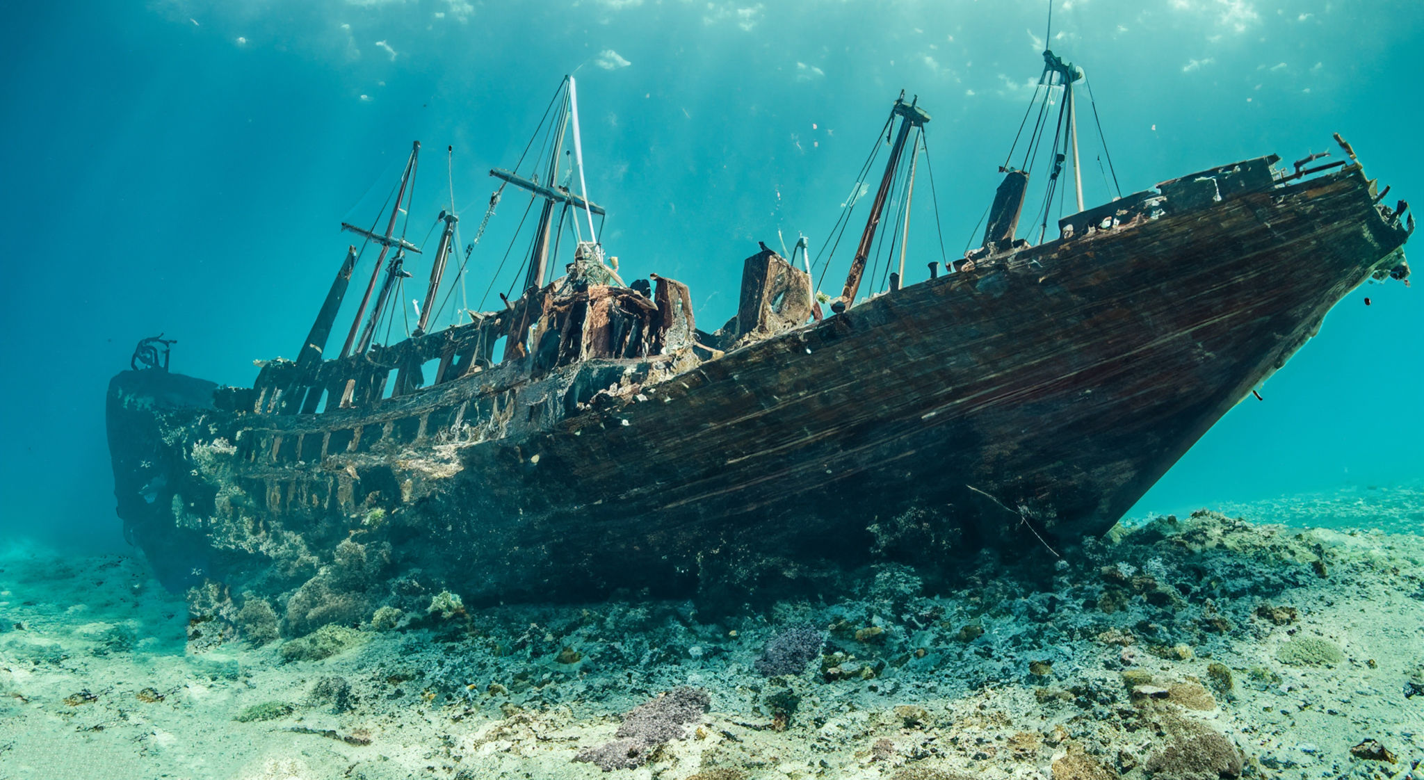 underwater shipwreck