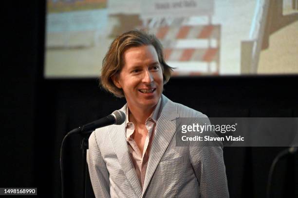 Wes Anderson visits ASTEROID CITY Pop-Up at Alamo Drafthouse Lower Manhattan on June 12, 2023 in New York City.