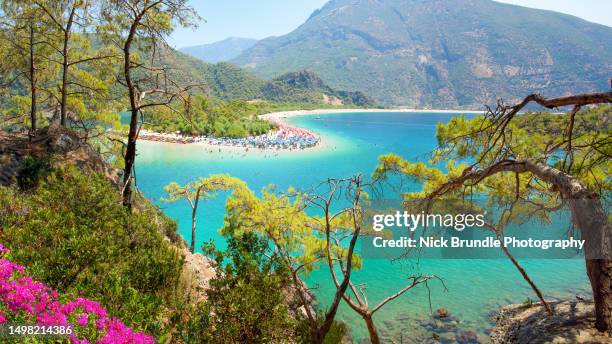 mediterranean turkey. - ölüdeniz stock pictures, royalty-free photos & images