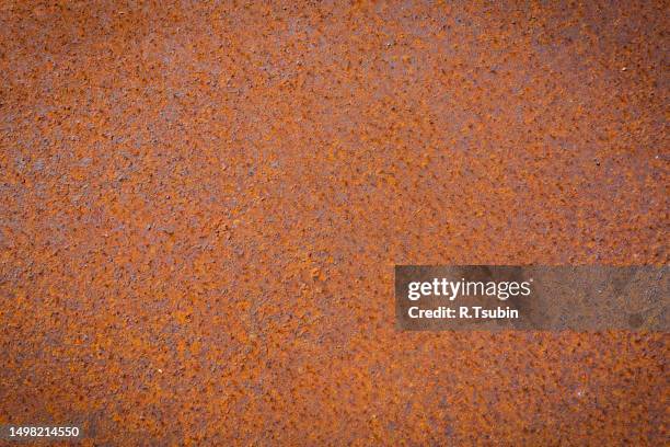 rust texture as metal plate background - rust texture imagens e fotografias de stock
