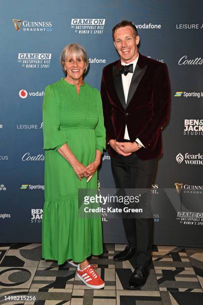 Director and Producer Sue Anstiss, MBE and Director and Producer Jack Tompkins attend the London premiere of "Game On: The Unstoppable Rise of...