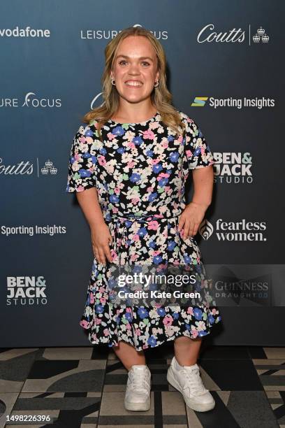 Ellie Simmonds attends the London premiere of "Game On: The Unstoppable Rise of Women's Sport" at Everyman Broadgate on June 13, 2023 in London,...