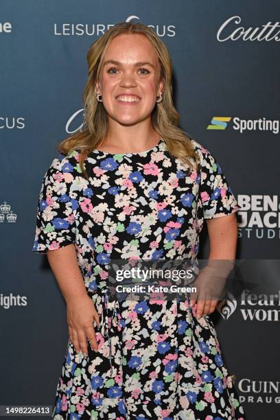 Ellie Simmonds attends the London premiere of "Game On: The Unstoppable Rise of Women's Sport" at Everyman Broadgate on June 13, 2023 in London,...