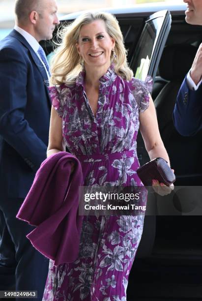 Sophie, Duchess of Edinburgh attends a private screening of "Rhino Man", hosted by United For Wildlife at Battersea Power station on June 13, 2023 in...