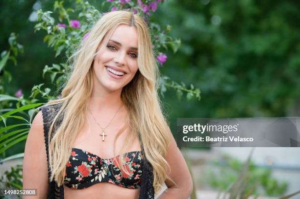 Alejandra Onieva attends the Magic Sunsets by Calzedonia Presentation at Florida Retiro on June 13, 2023 in Madrid, Spain.