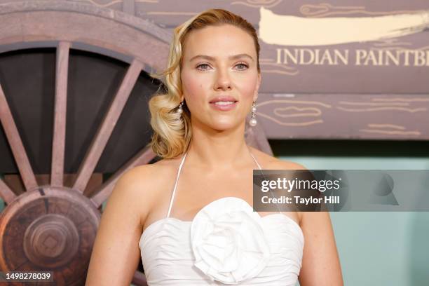 Scarlett Johansson attends the New York premiere of "Asteroid City" at Alice Tully Hall on June 13, 2023 in New York City.