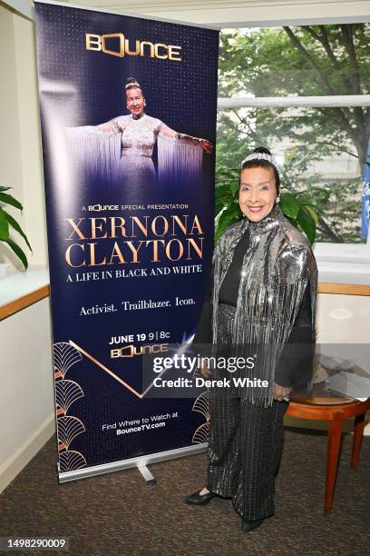 Xernona Clayton attends "A Life in Black and White with Xernona Clayton" at Rialto Center for the Arts at Georgia State University on June 13, 2023...
