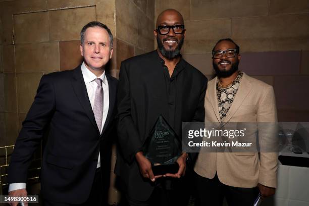Steve Gawley, Archie Davis, and Ryan Coogler appear at the T.J. Martell Foundation 45th Annual New York Honors Gala at Cipriani 42nd Street on June...