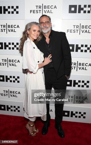 Hilarie Burton Morgan and Jeffrey Dean Morgan attend the "The Walking Dead: Dead City" Premiere during the 2023 Tribeca Festival at BMCC Tribeca PAC...