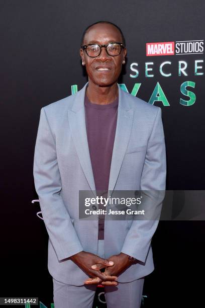 Don Cheadle attends the Secret Invasion launch event at the El Capitan Theatre in Hollywood, California on June 13, 2023.