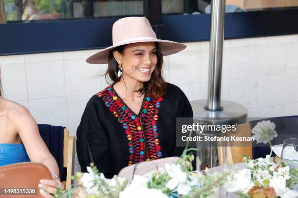 Nathalie Kelley attends the Cuyana Nuestra Raíces Dinner with Gina Rodriguez, María Elisa Camargo, Nathalie Kelley and Elsa Marie Collins at The...