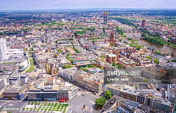 aerial view over frankfurt - halifax canada stock pictures, royalty-free photos & images