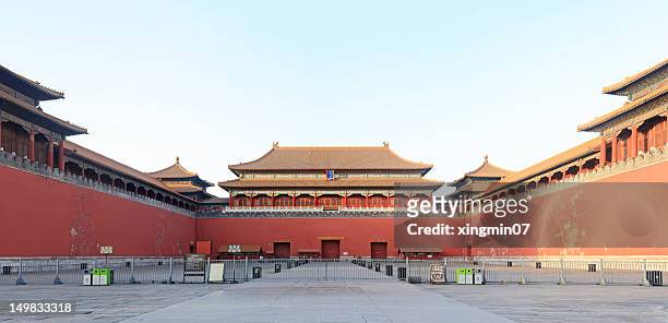 forbidden city south entrance - national landmark stock pictures, royalty-free photos & images