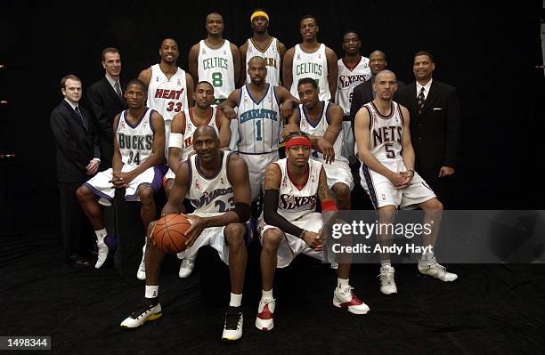 The Eastern Conference All-Star team poses for a group photo prior to  News Photo - Getty Images