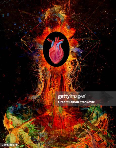 abstract human head - cardiovascular system stock illustrations stock illustrations