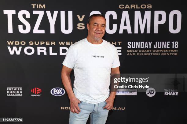 Jeff Fenech poses during the Launch Party at Ninteen at The Star Gold Coast on June 14, 2023 in Gold Coast, Australia.