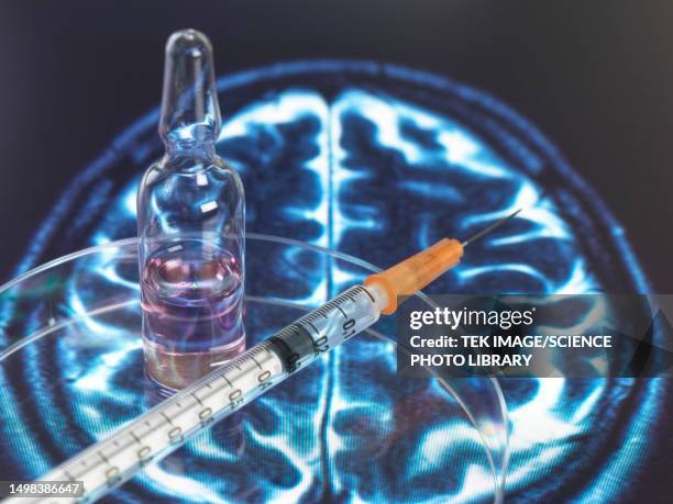 alzheimer's and dementia research, conceptual image - ziekte van alzheimer stockfoto's en -beelden