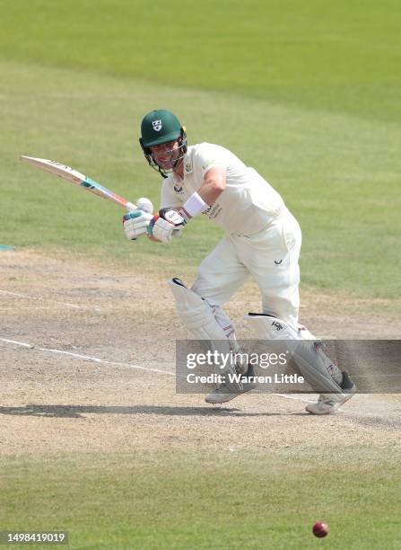 Jake Libby of Worcestershire bats during the second innings of the LV= Insurance County Championship Division 2 match between Sussex and...