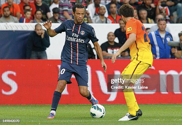 Nene of Paris Saint-Germain FC during the Pre-season Friendly match between Paris Saint-Germain FC and Barcelona FC at Parc Des Princes on August 04,...