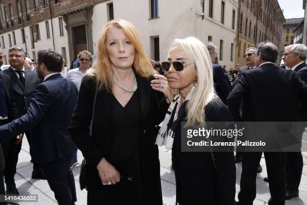 Michela Vittoria Brambilla is seen in front of the Duomo cathedral in Milan ahead of the state funeral for Italy's former prime minister and media...