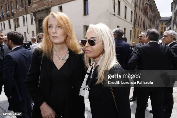 Michela Vittoria Brambilla is seen in front of the Duomo cathedral in Milan ahead of the state funeral for Italy's former prime minister and media...