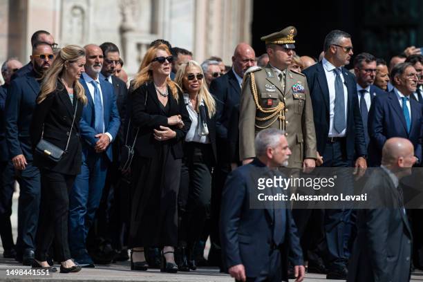 Michela Vittoria Brambilla outside Milan Cathedral on June 14, 2023 in Milan, Italy. Silvio Berlusconi, the former Italian Prime Minister who bounced...