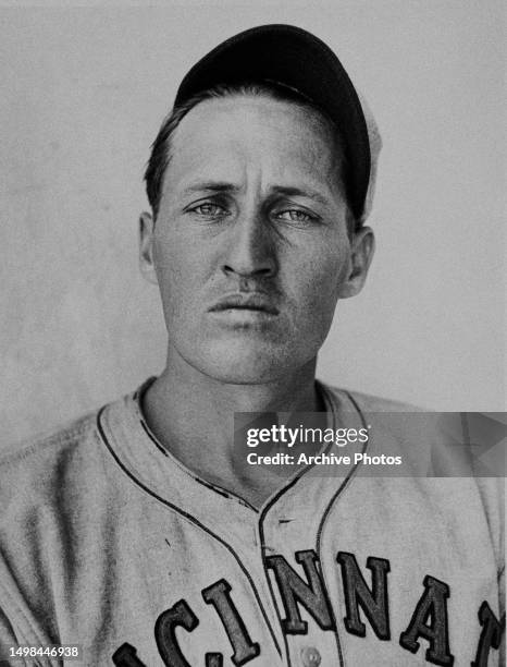 Portrait of Leland Terhune , Pitcher for the Cincinnati Reds of the National League during Major League Baseball Spring Training circa March 1932 at...