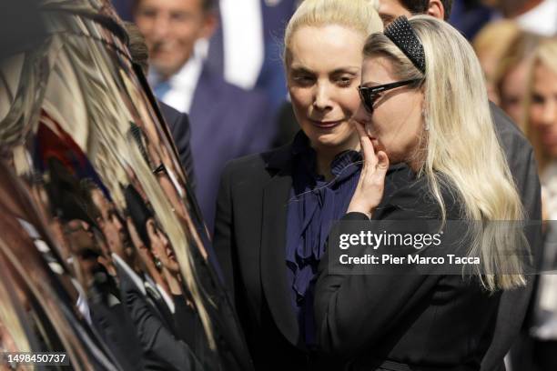 Barbara Berlusconi attends the funeral of Silvio Berlusconi on June 14, 2023 in Milan, Italy. Silvio Berlusconi, the former Italian Prime Minister...