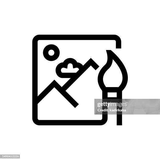 editing line icon, design, pixel perfect, editable stroke. logo, sign, symbol. creative. - web designer logo stock illustrations